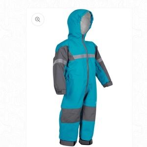 OAKI Blue and Gray Kids' Rain Suit